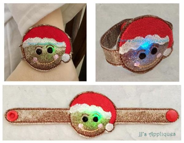 Flashing Gingerbread Boy Bracelet