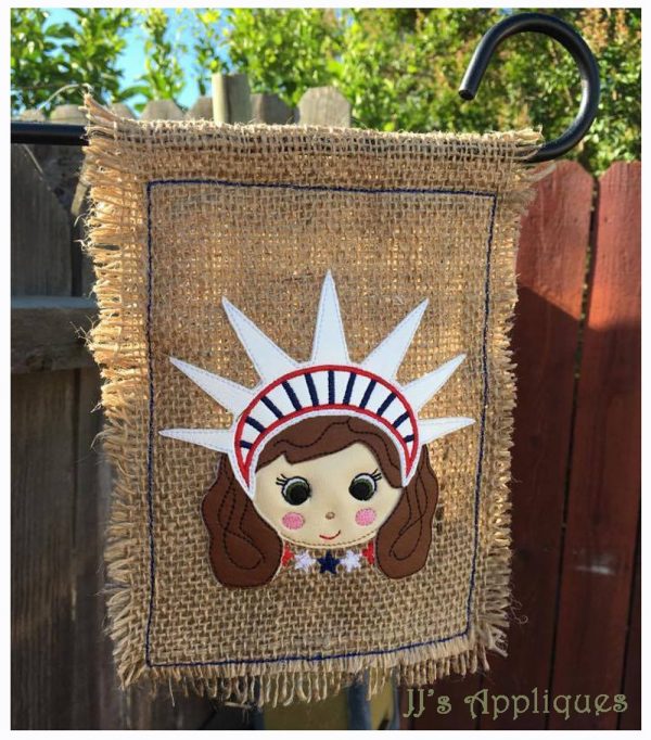 Liberty Girl Garden Flag