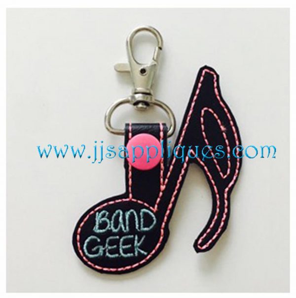 Snap On Band Geek Key Fob