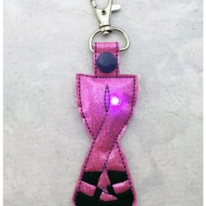 Flashing Snap On Ballet Legs Key Fob