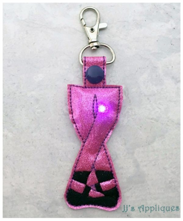 Flashing Snap On Ballet Legs Key Fob