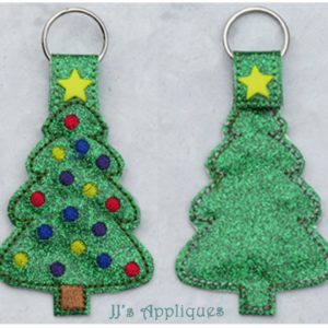 Snap On Christmas Tree Key Fob