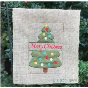 Christmas Tree Split Garden Flag