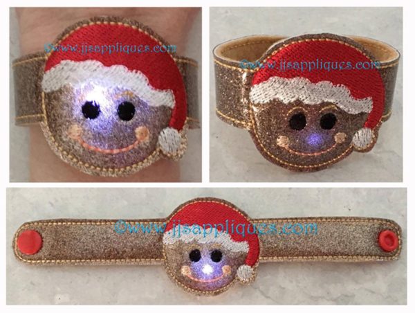 Flashing Gingerbread Boy Bracelet