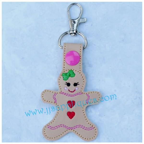 Snap On Gingerbread Girl Key Fob