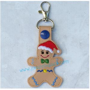 Snap On Gingerbread Man Key Fob