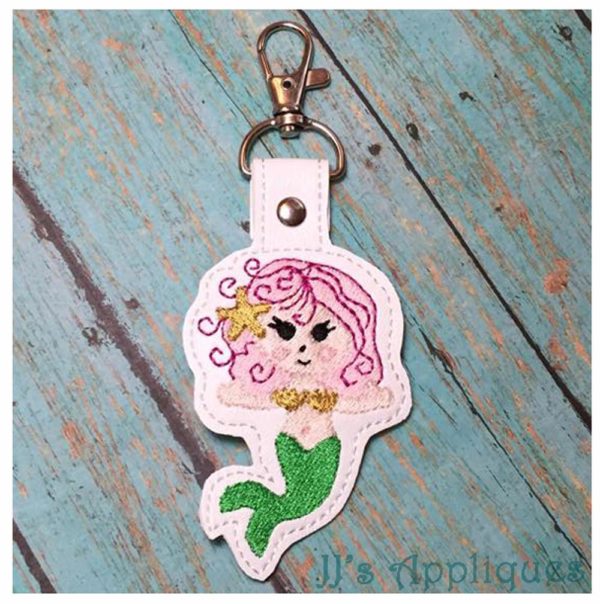 Snap On Mermaid Key Fob