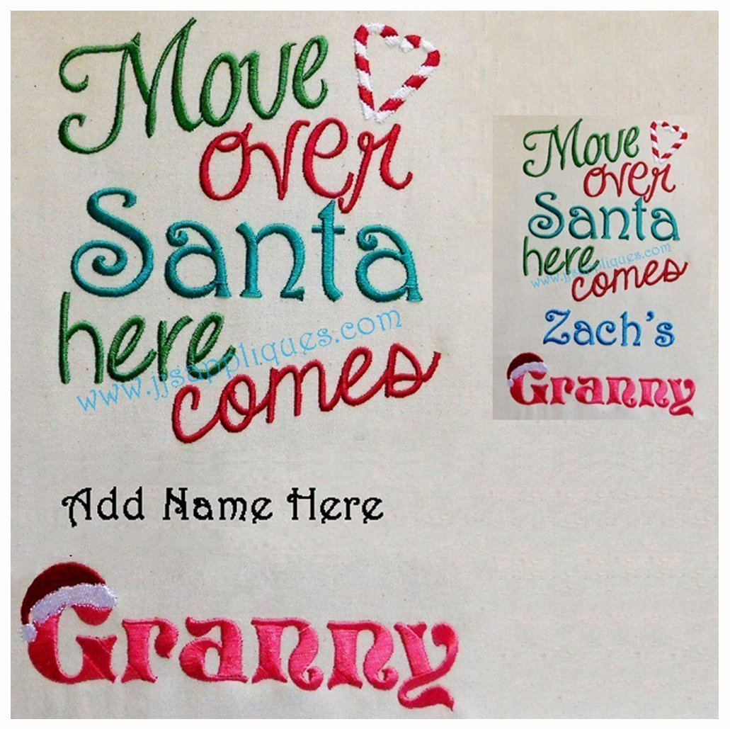 Move Over Santa Here Comes Granny Blank