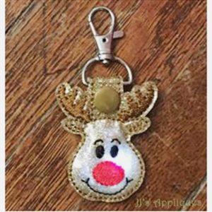 Flashing Snap On Reindeer Key Fob