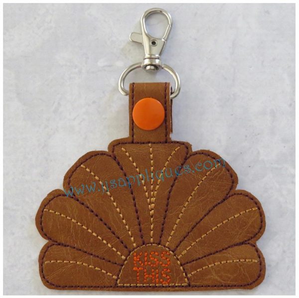 Snap On Turkey Butt Kiss This Key Fob