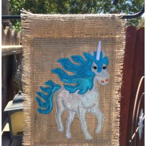 Unicorn Garden Flag