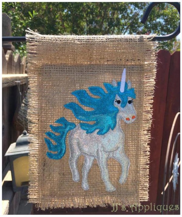 Unicorn Garden Flag