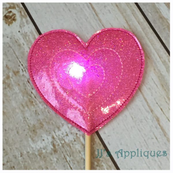 Flashing Triple Hearts Wand