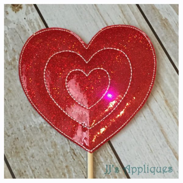 Flashing Triple Hearts Wand