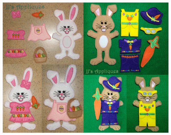 Bunny Girl AND Bunny Boy UnPaper Doll Set