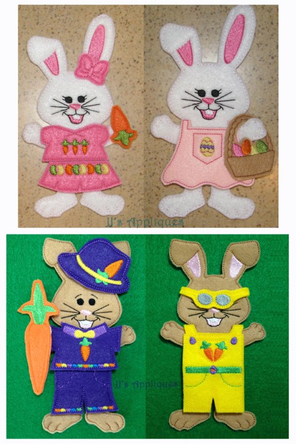 Bunny Girl AND Bunny Boy UnPaper Doll Set