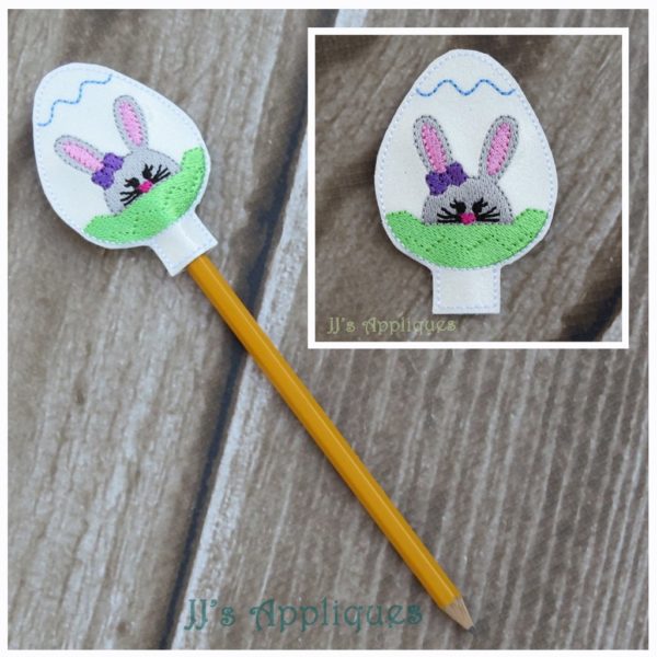 Easter Bunny in Egg Pencil Topper