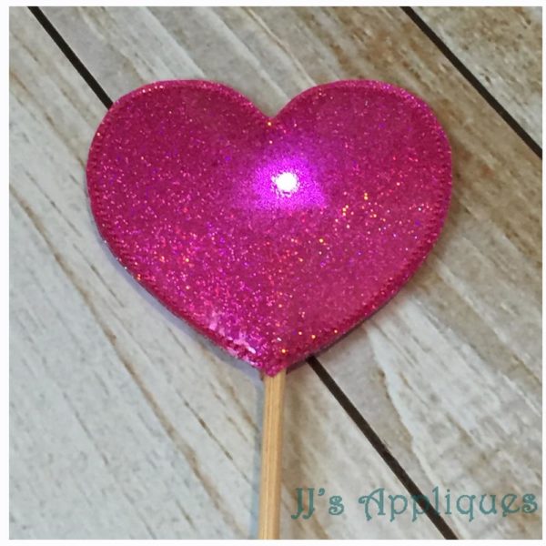 Flashing Heart Blank Wand