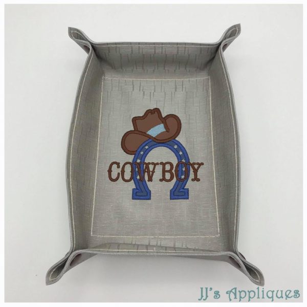 Cowboy over Horseshoe with Hat