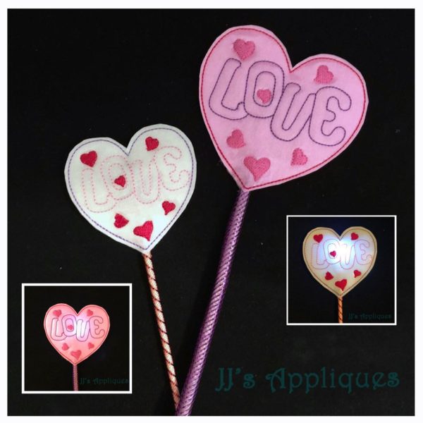 Valentine Flashing Wands Set of 5