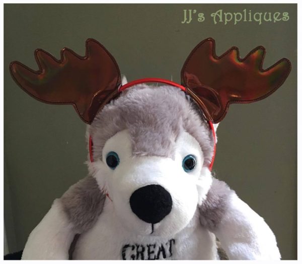 Moose Antler Ear Style Feltie Headband Slide