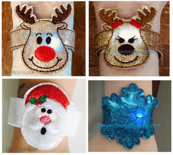 Holiday Set of 10 Flashing Bracelets