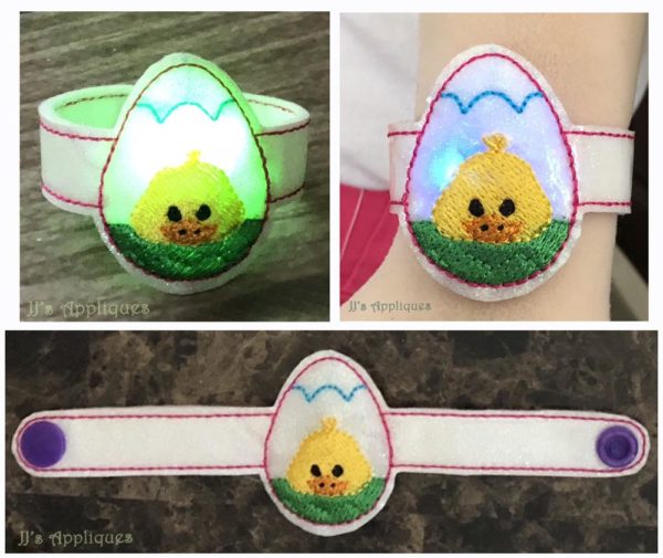 Flashing Easter Egg Duck Bracelet