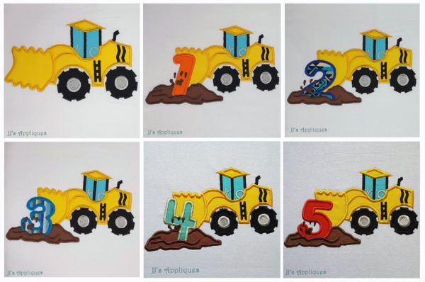 Dozer Scraper Truck Set of 6