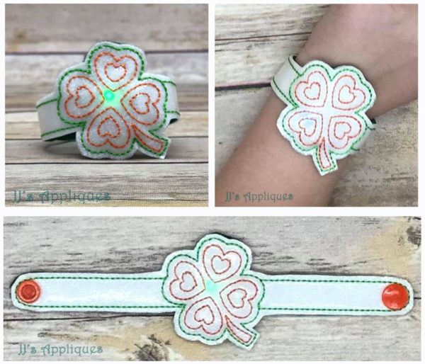 Flashing Shamrock Love Bracelet