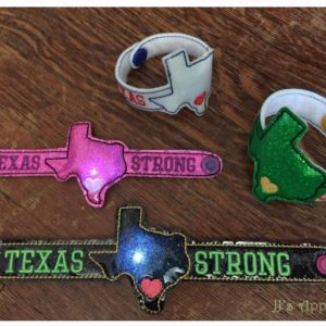 Flashing Texas Strong Bracelet