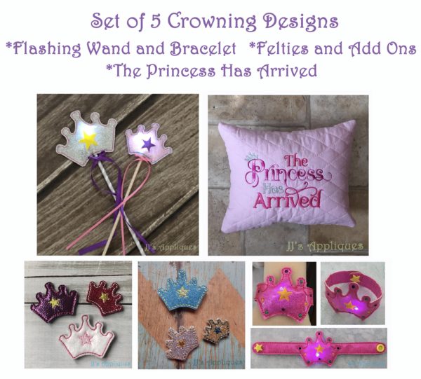 Princess Set of 5 Crowning Designs