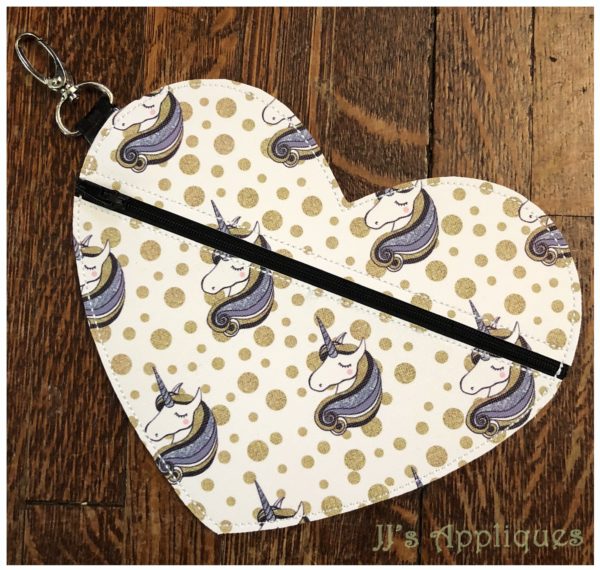 Heart Zipper Pouch