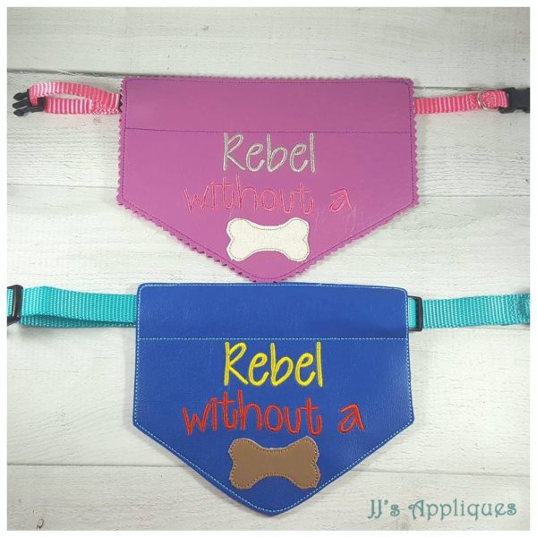 Rebel Without a Bone Doggie Bandana