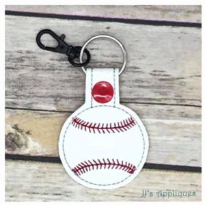 Snap On Baseball Key Fob