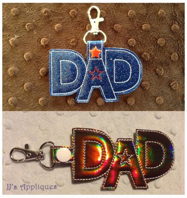 Snap On Dad Star Key Fob Set