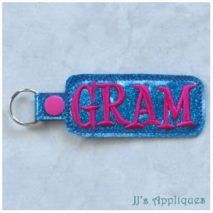 Snap On Gram Key Fob