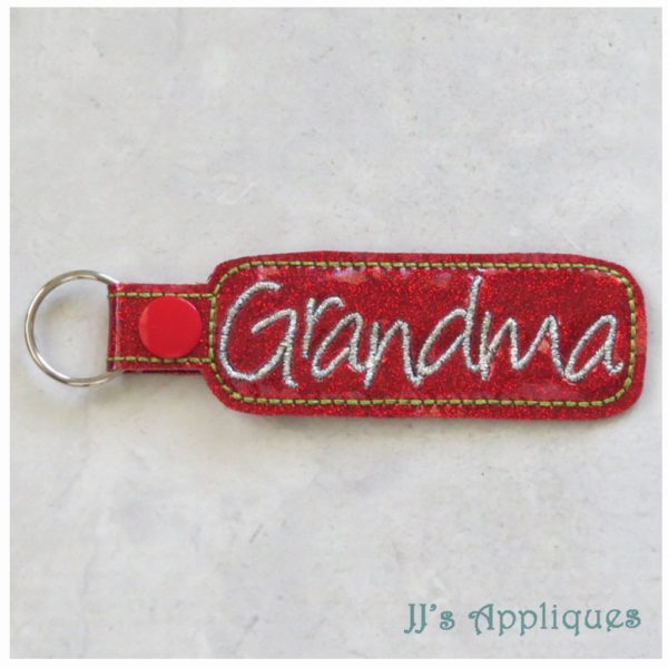 Grandmother Set of 6 Key Fobs