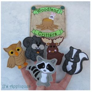 Woodland Animals Finger Puppet Set