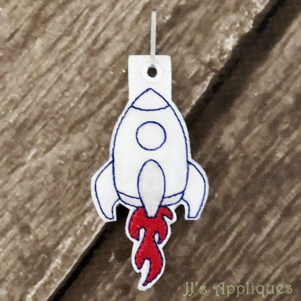 Flashing Rocket Zipper Pull