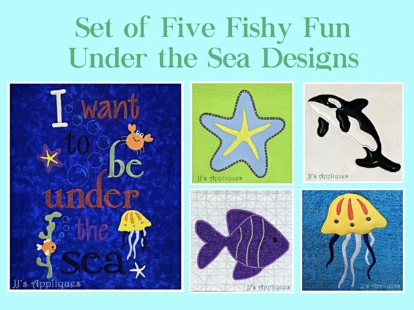 Under the Sea Set of 5 Designs