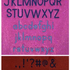 Flasher Vinyl Friendly Primer Print Embroidery Font