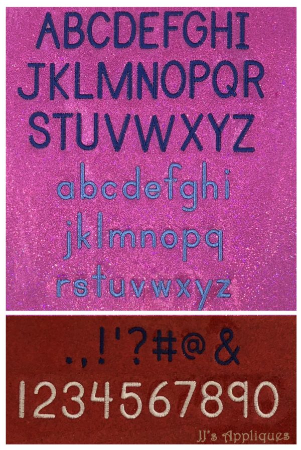 Flasher Vinyl Friendly Primer Print Embroidery Font