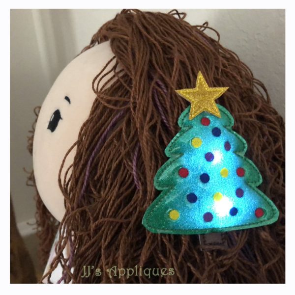 Flashing Christmas Tree Over Size Feltie