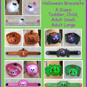 Halloween Set of 5 Flashing Bracelets