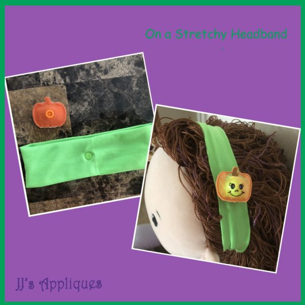 Flashing Snap On Pumpkin Feltie