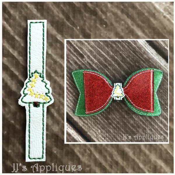 Christmas Tree Bow Center Tie