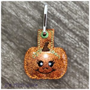 Flashing Pumpkin Zipper Pull