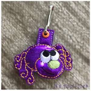 Flashing Spider Zipper Pull