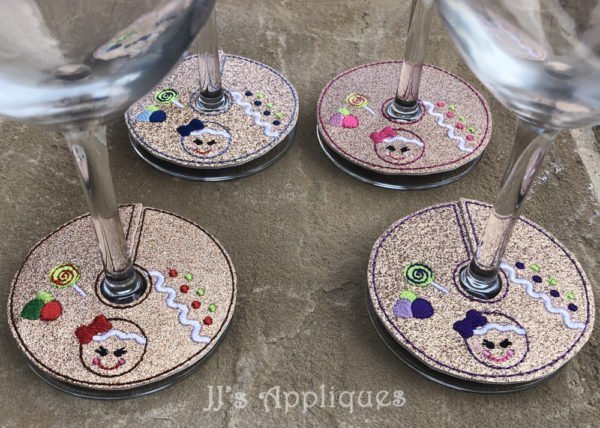 Gingerbread Girl Stemware Collar - Image 4