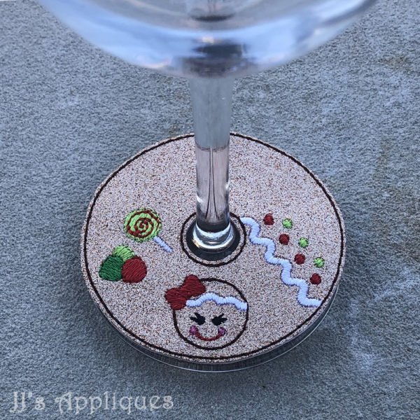 Gingerbread Girl Stemware Collar